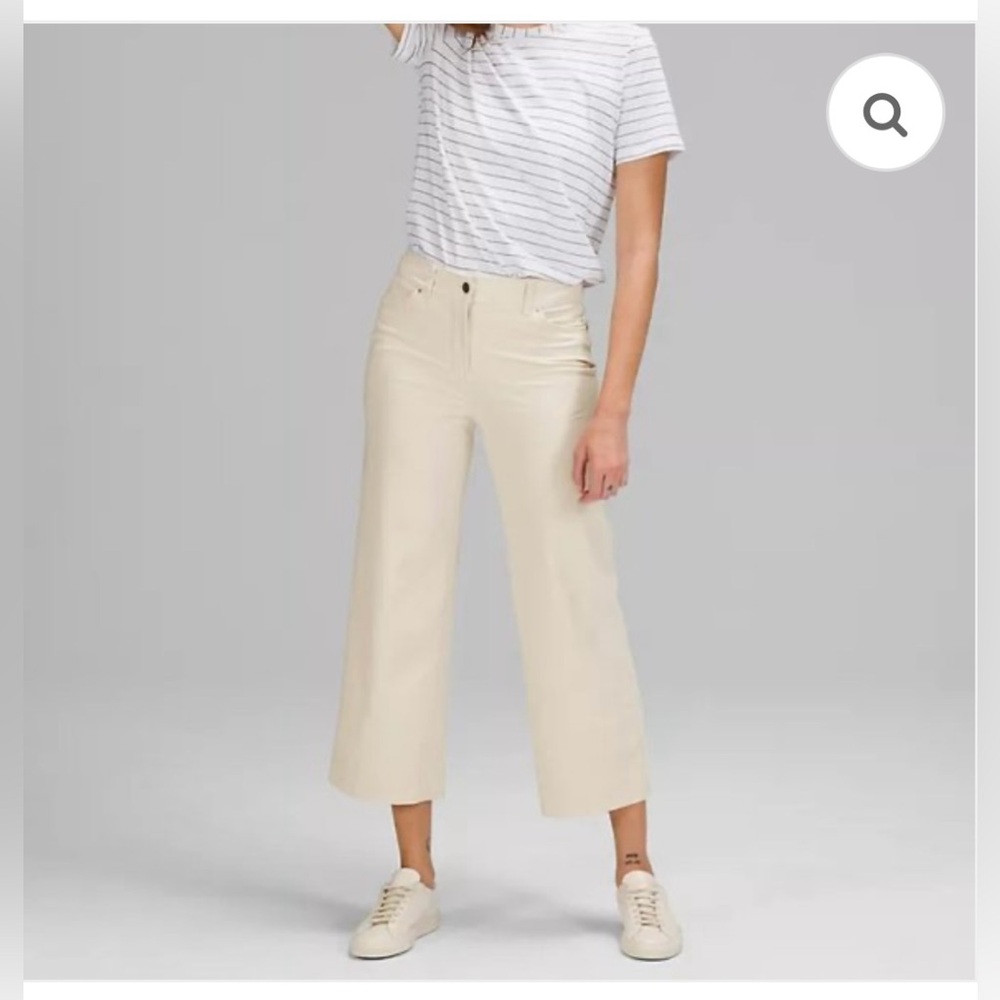 lululemon athletica City Sleek 5 pocket Pants Wide Leg 7/8 length